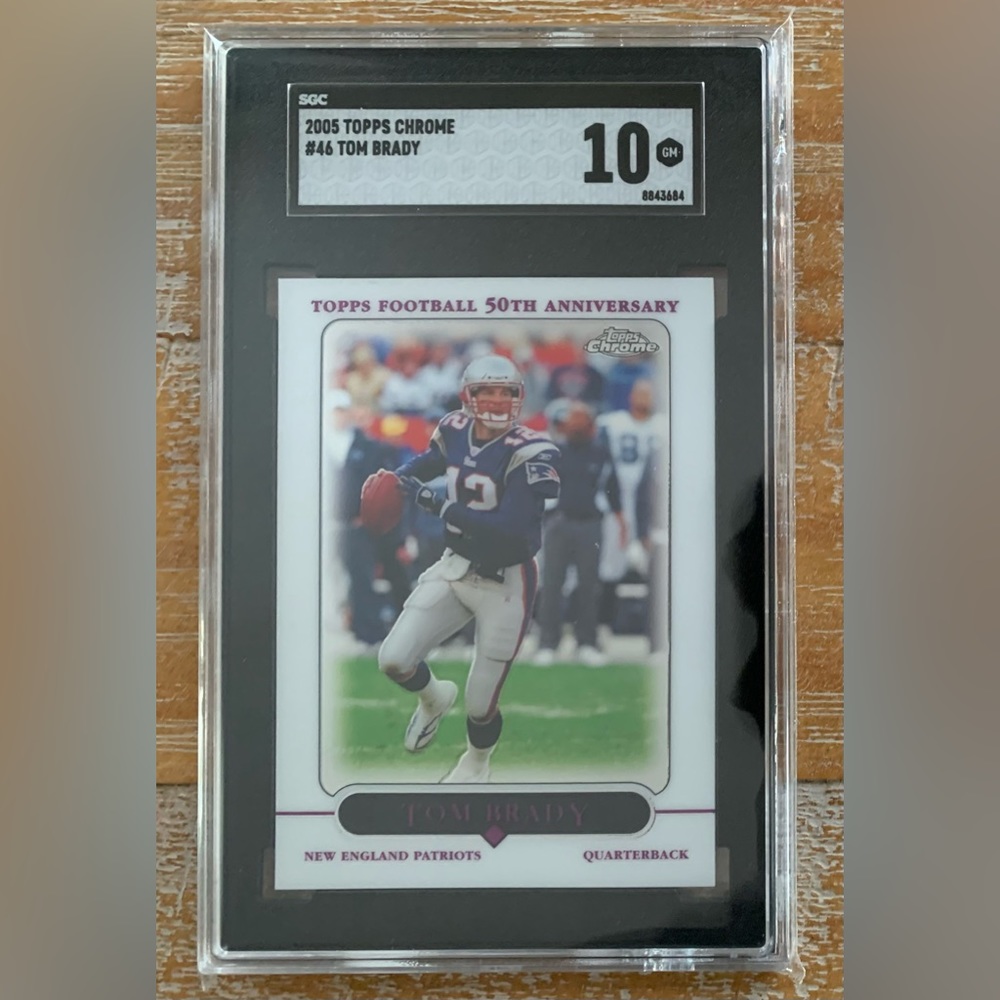 2005 Topps Chrome Tom Brady SGC 10